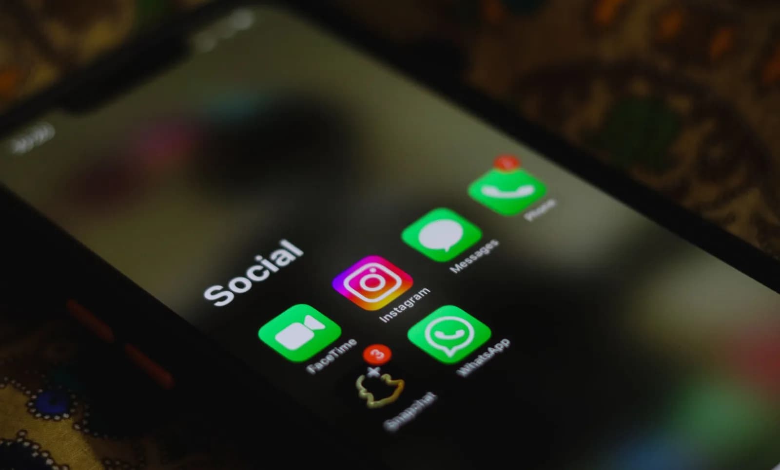 Aplicativo de mensagens no celular