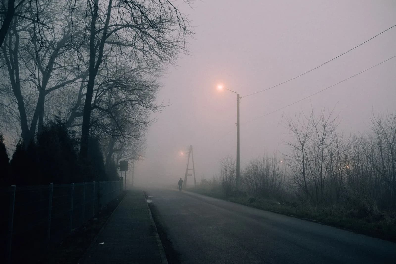 Via ao entardecer